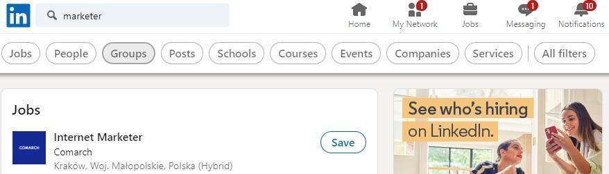 groups on LinkedIn 