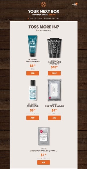 upsell emails from eCommerce stores