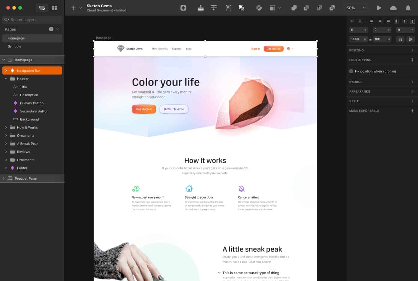Sketch screenshot