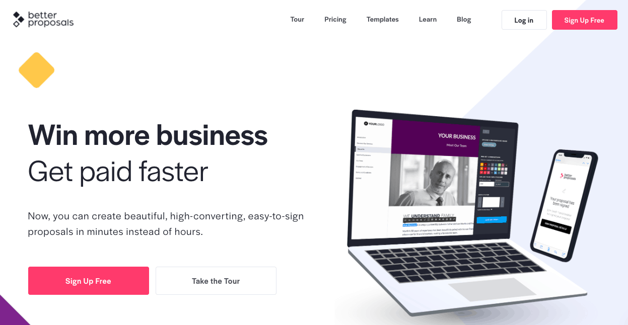 Proposal software - Better Proposals