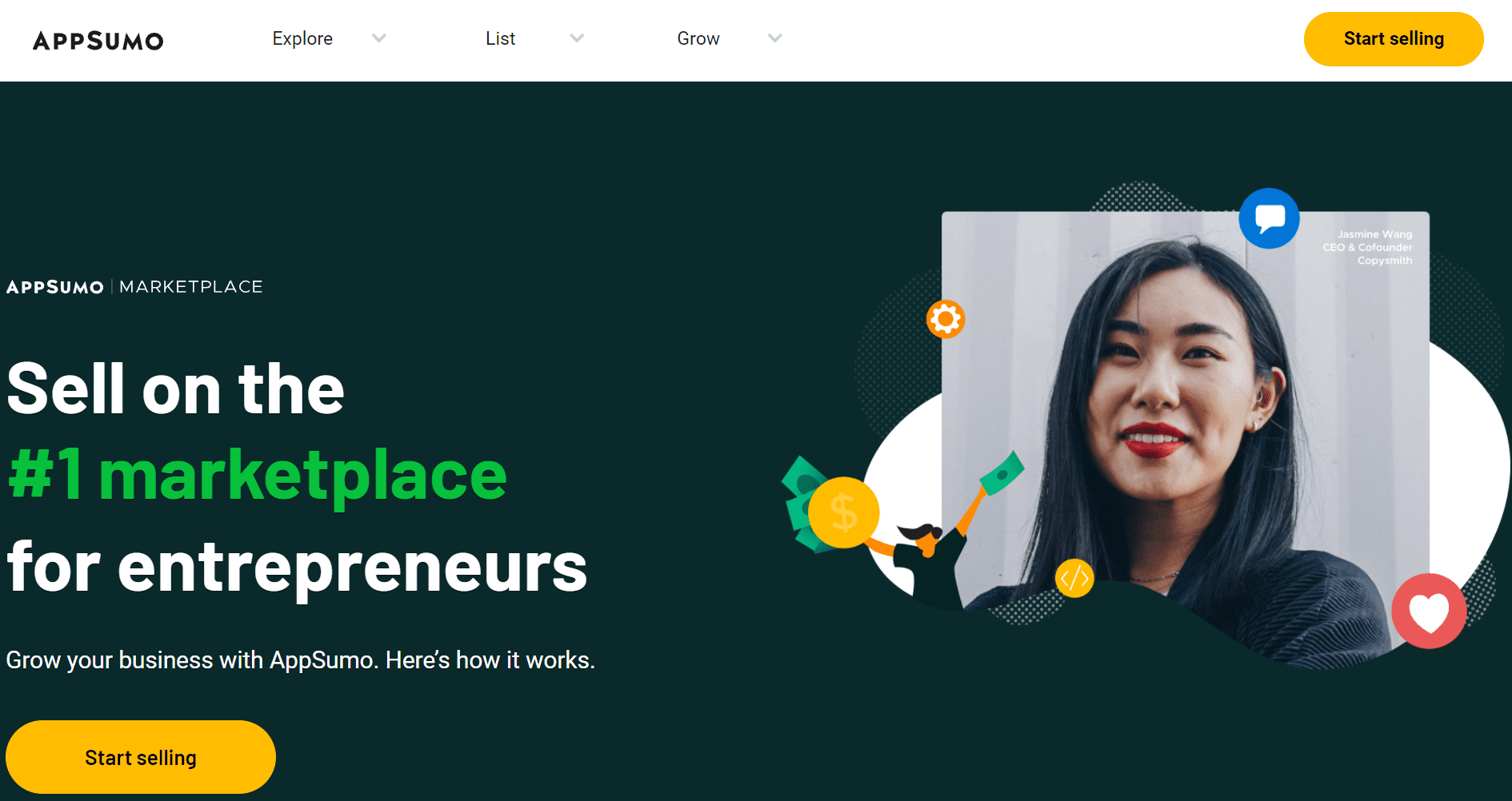 AppSumo sell marketplace