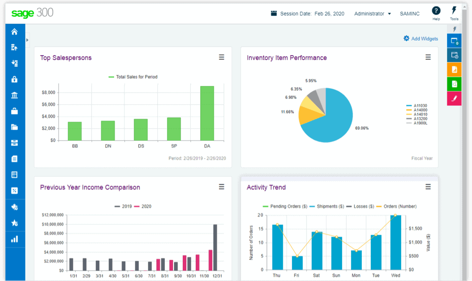 sage bookkeeping software