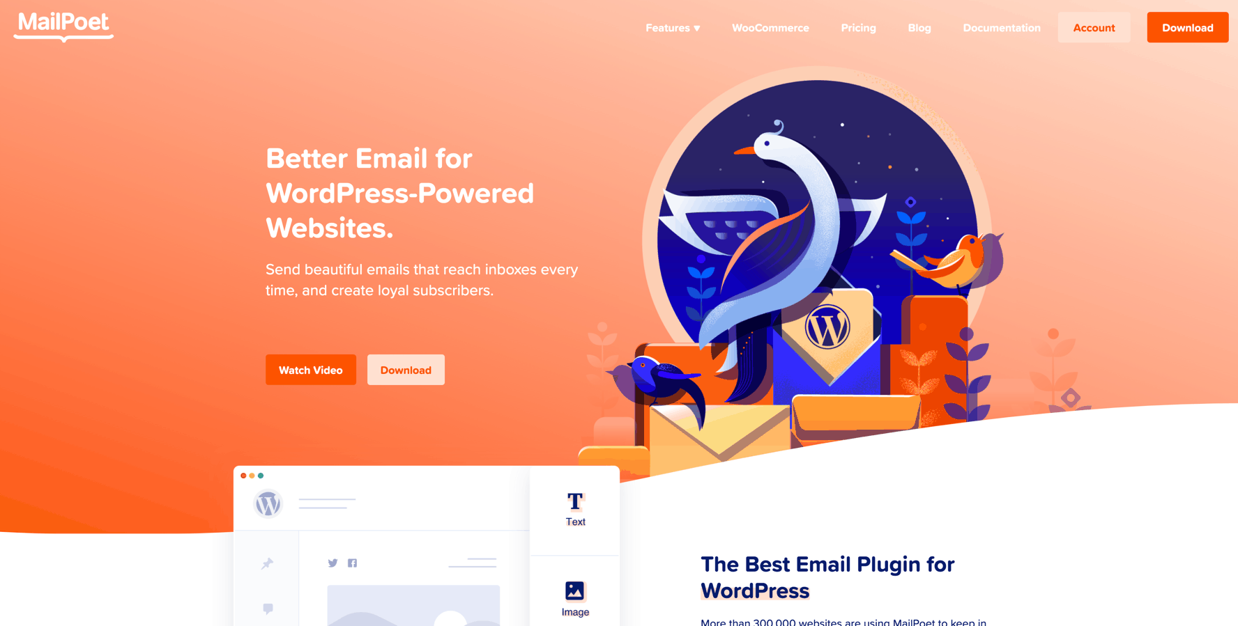 MailPoet homepage