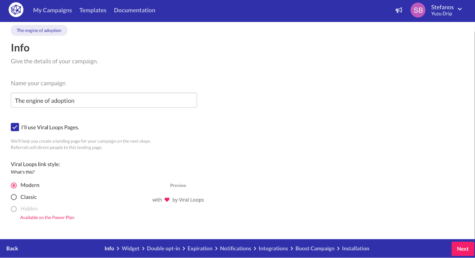 Viral Loops - No-Hassle Landing Page Builder