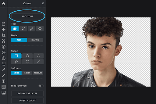 AI cutout tool