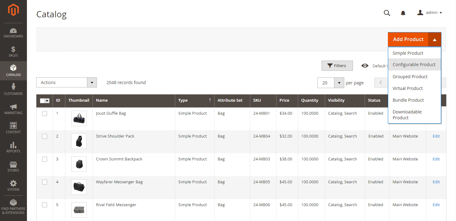 best ecommerce platforms - magento