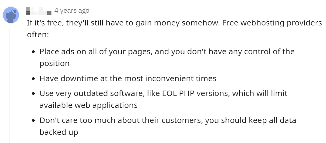 Free web hosting services