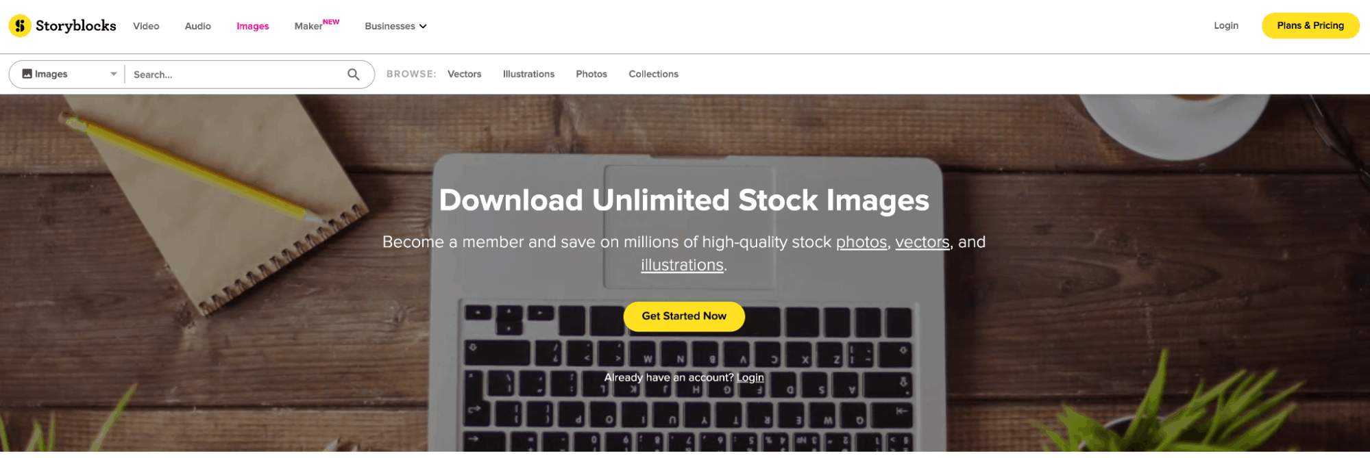 Storyblocks image search