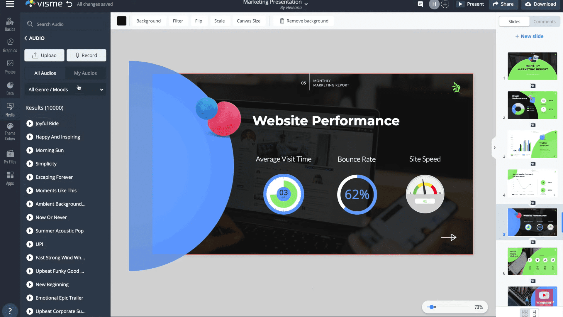 canva alternative - visme