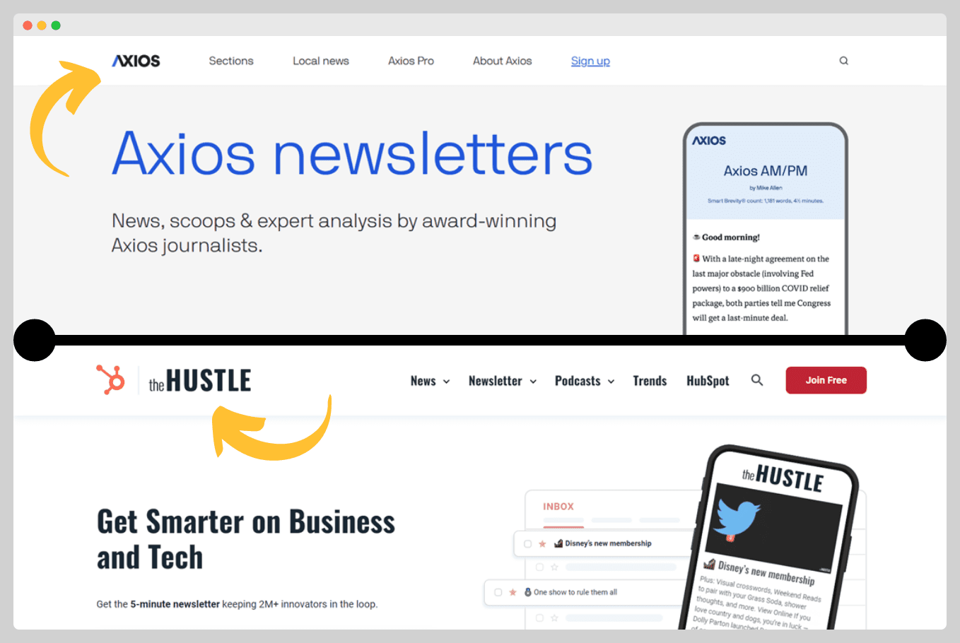 Axios & The Hustle