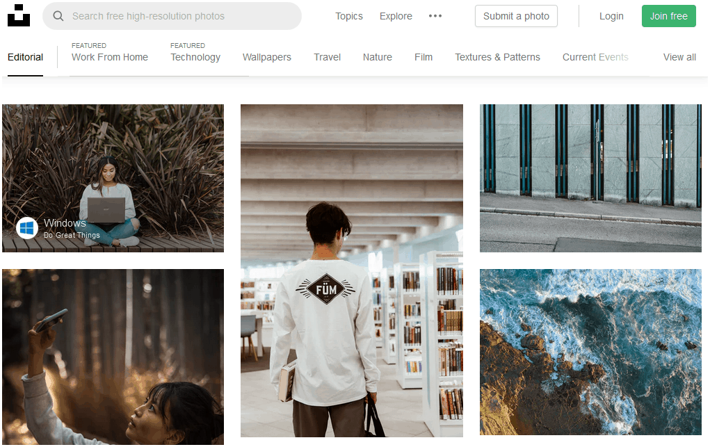 graphic design resources unsplash
