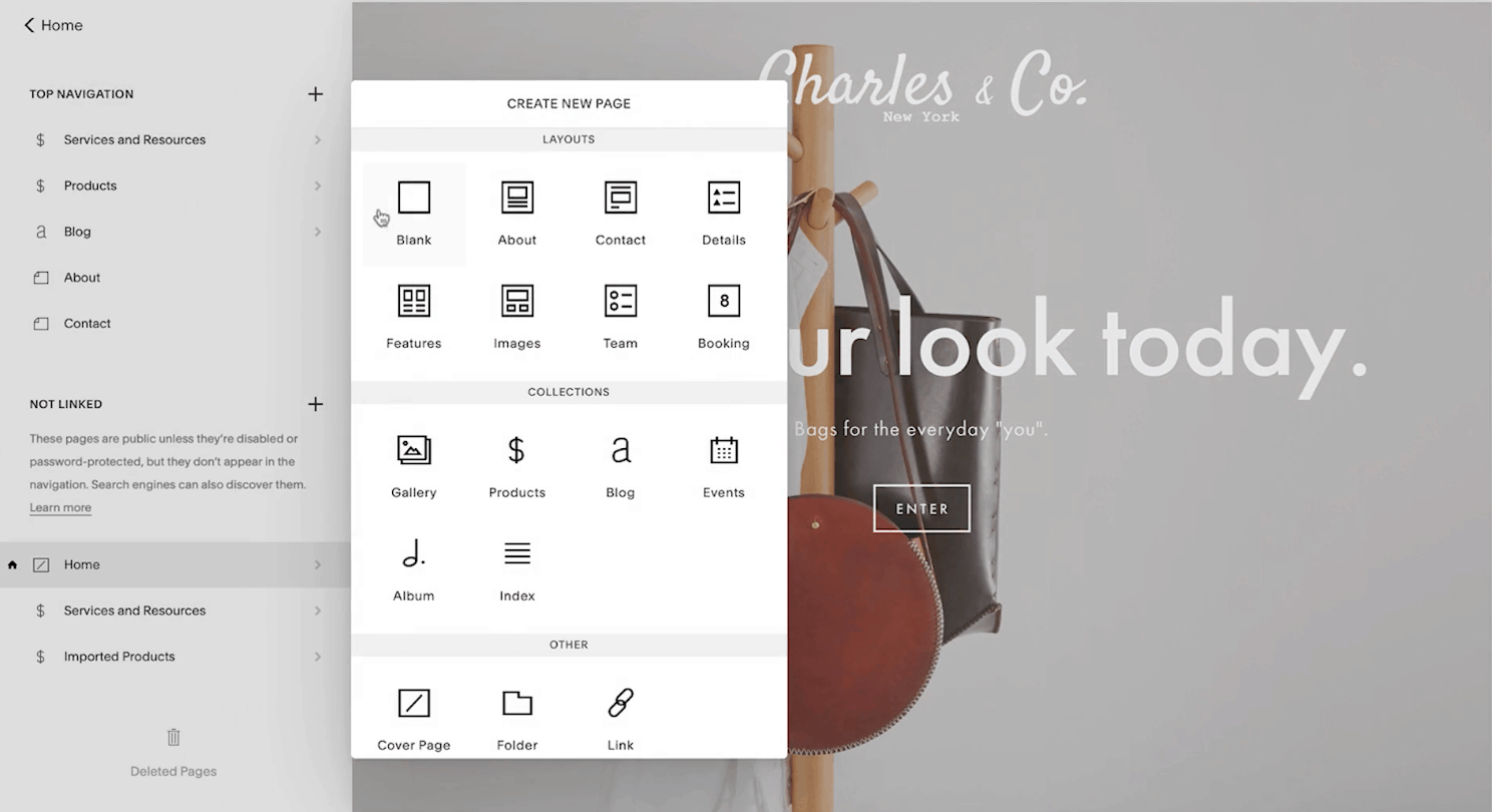 best ecommerce platforms - squarespace