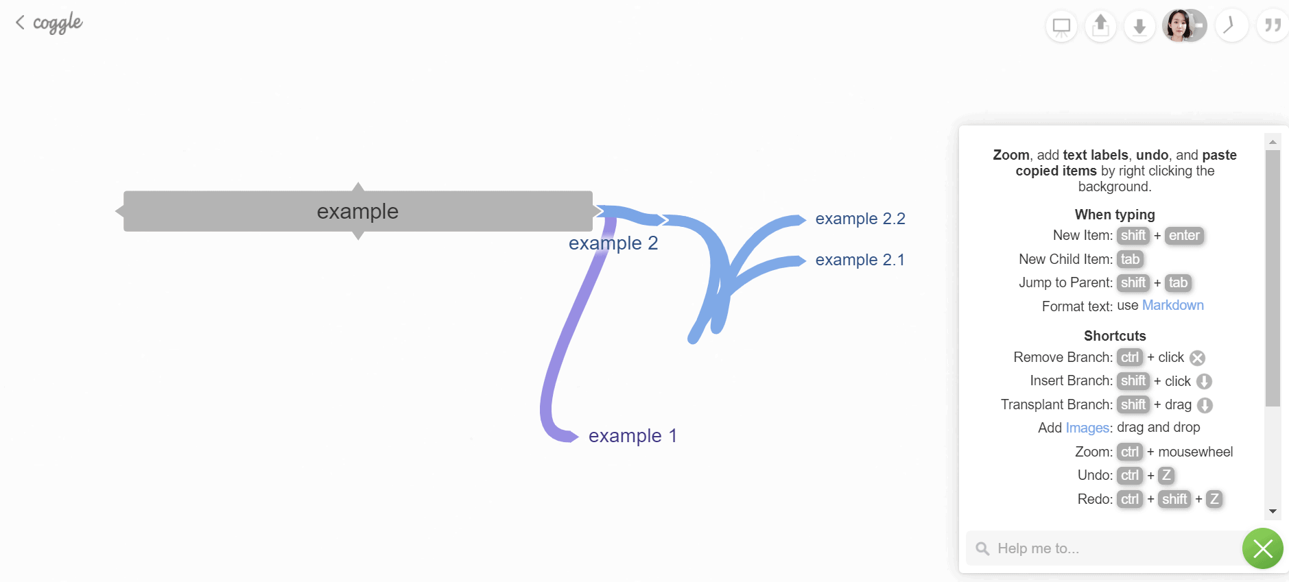 mind mapping software - coggle