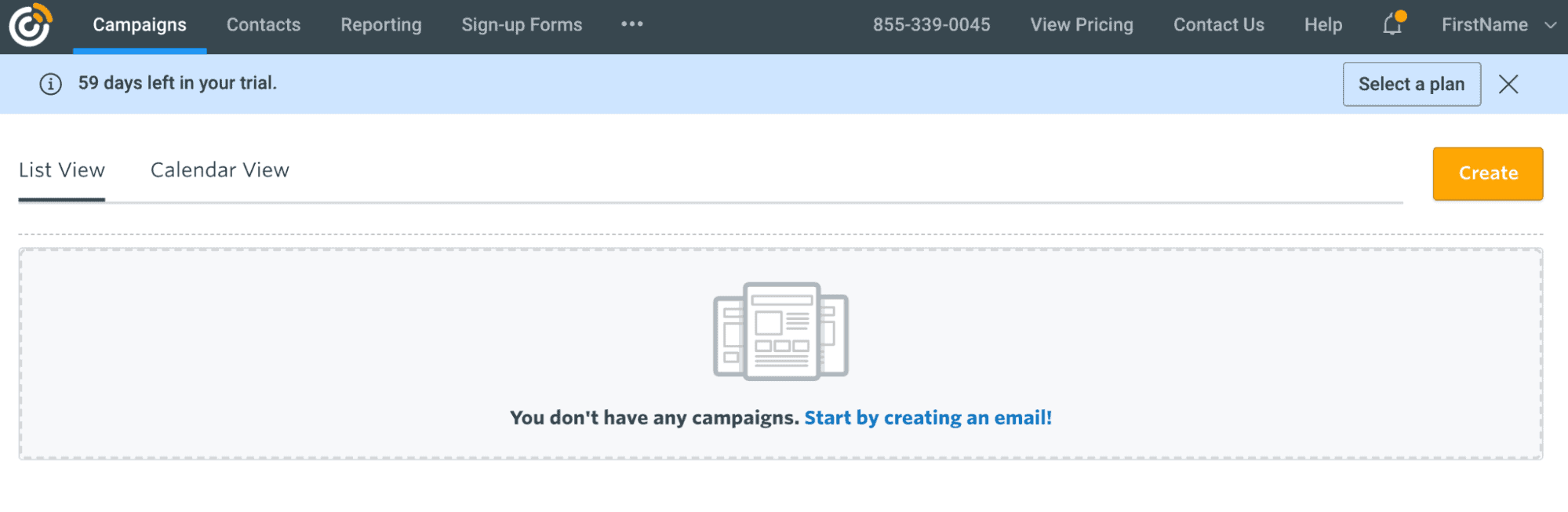 Constant Contact feature