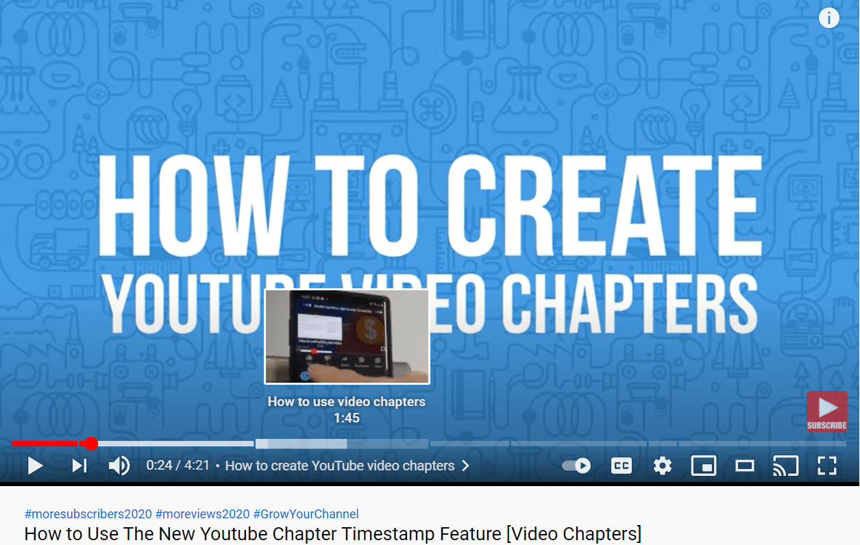 Youtube timestamp 