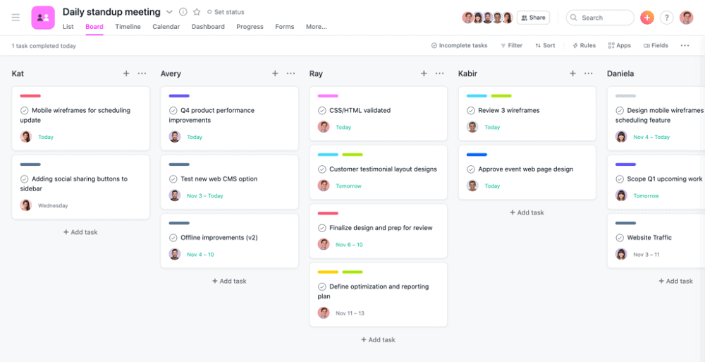 An overview of Asana