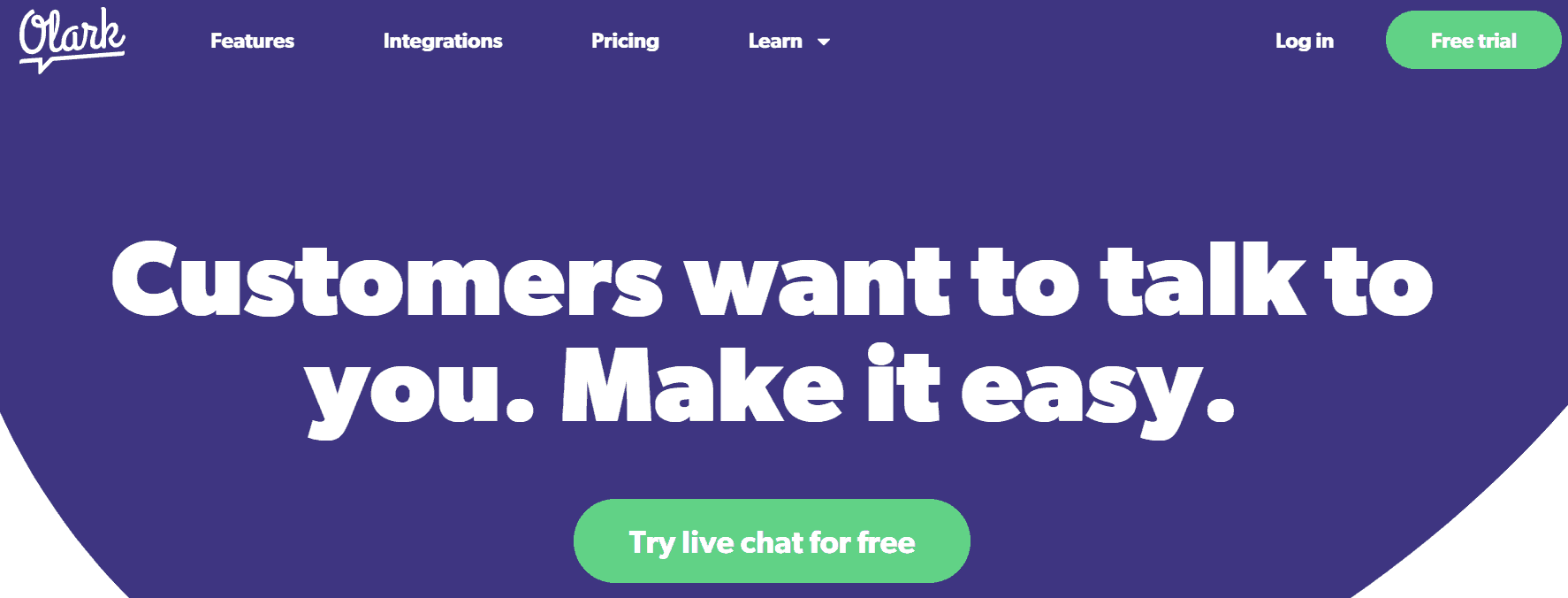 Intercom alternatives - Olark