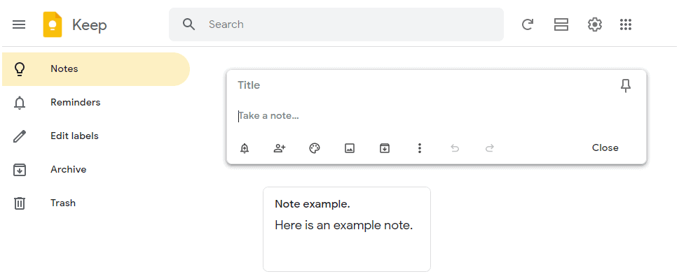 Onenote alternative - Google Keep