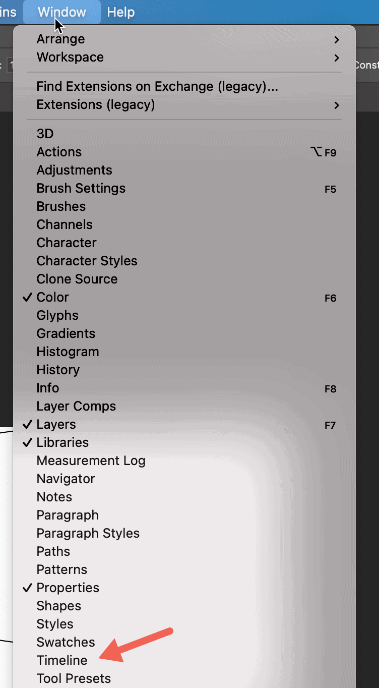 Create a frame animation timeline