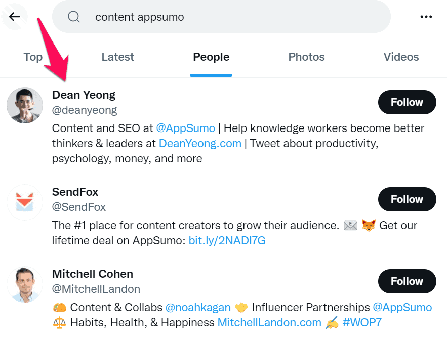 "content appsumo” on Twitter