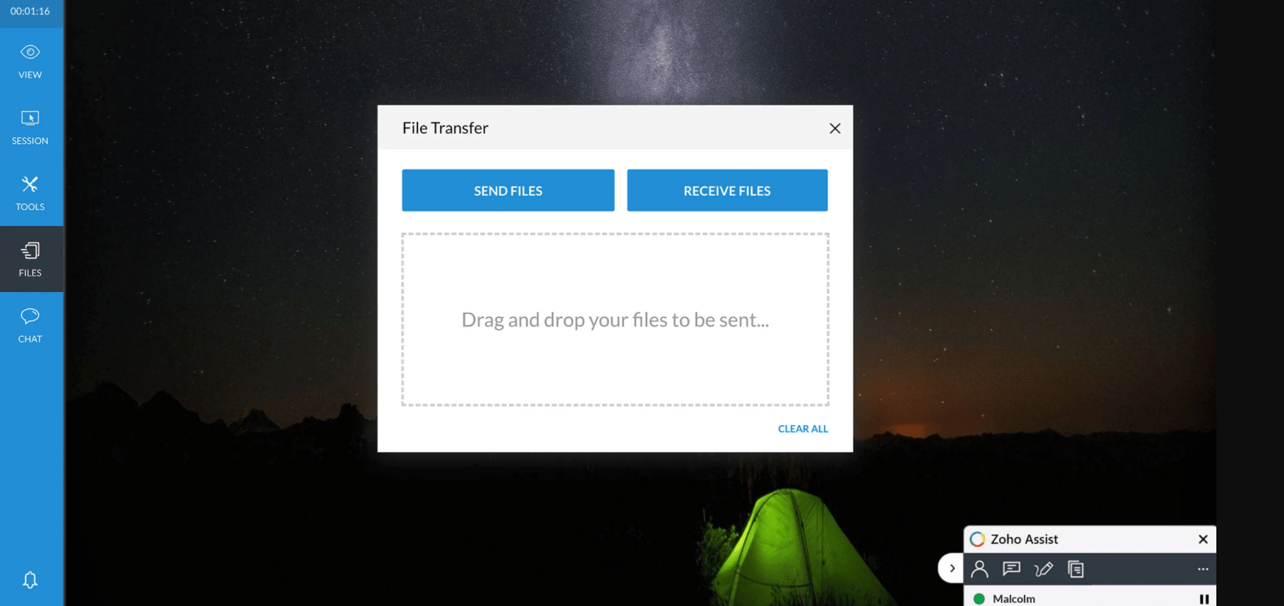 best remote desktop software - zoho assist