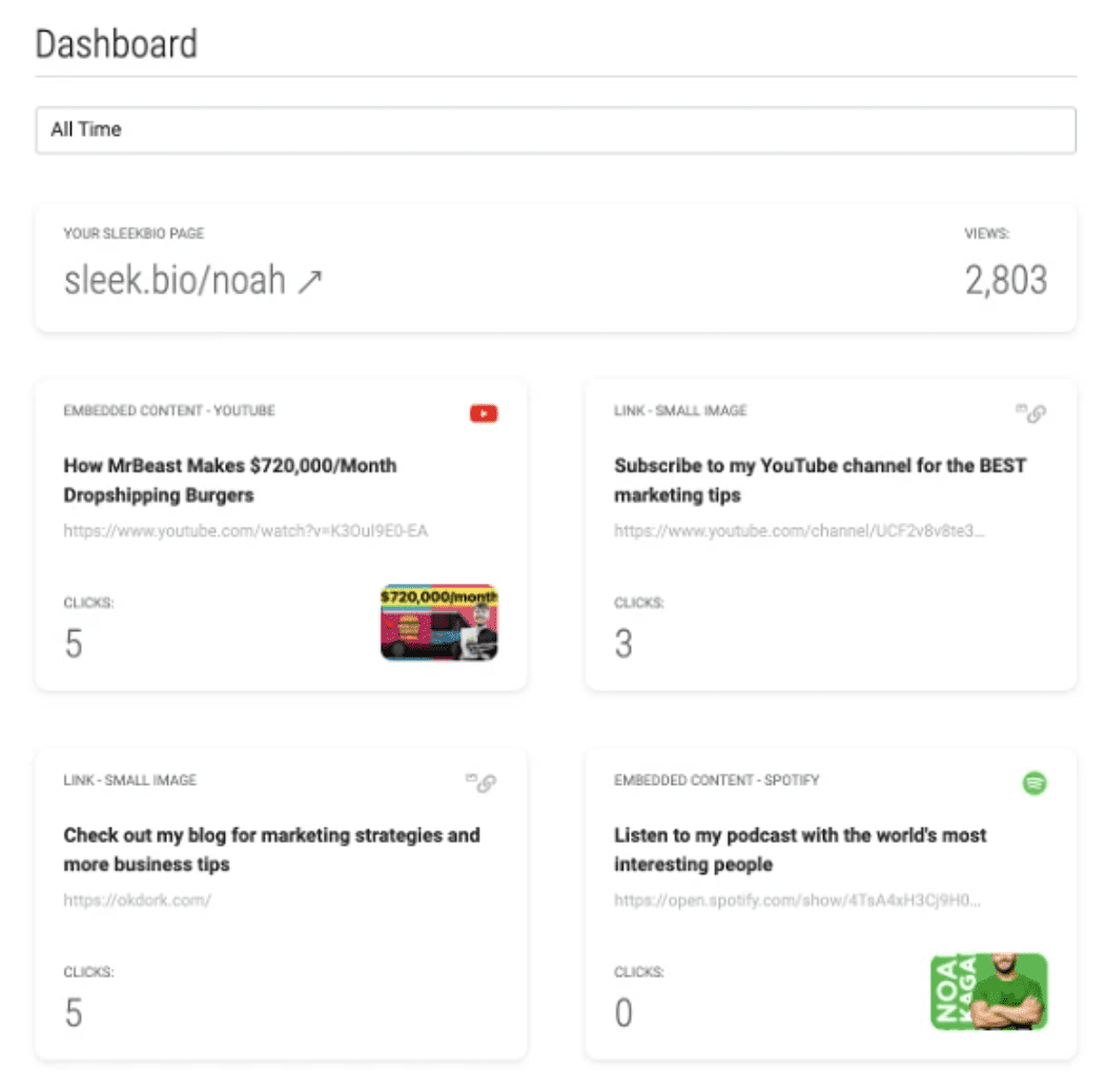 social media management tools - Sleekbio
