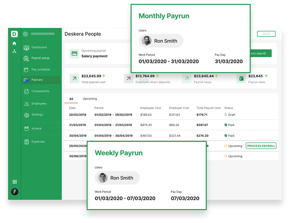 payroll software - Deskera People