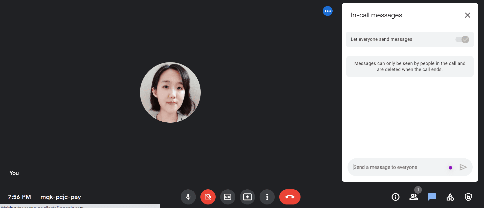 Zoom alternative - google meet
