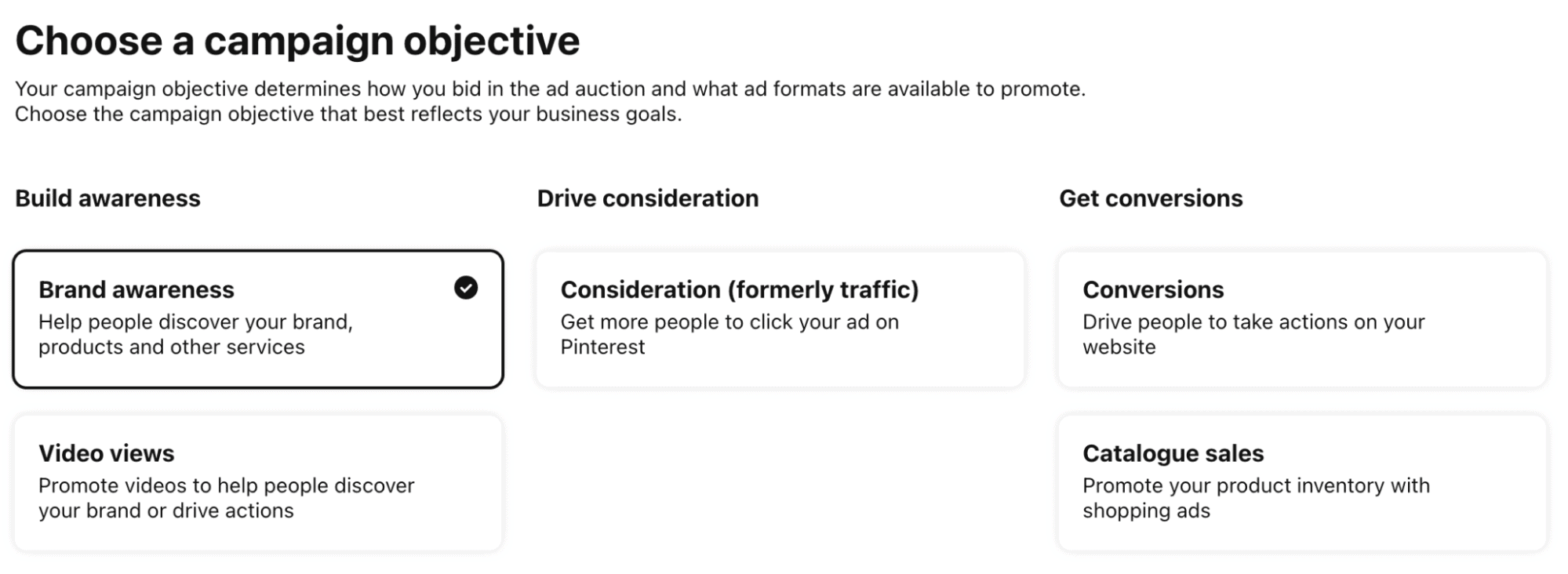 Pinterest awareness ads