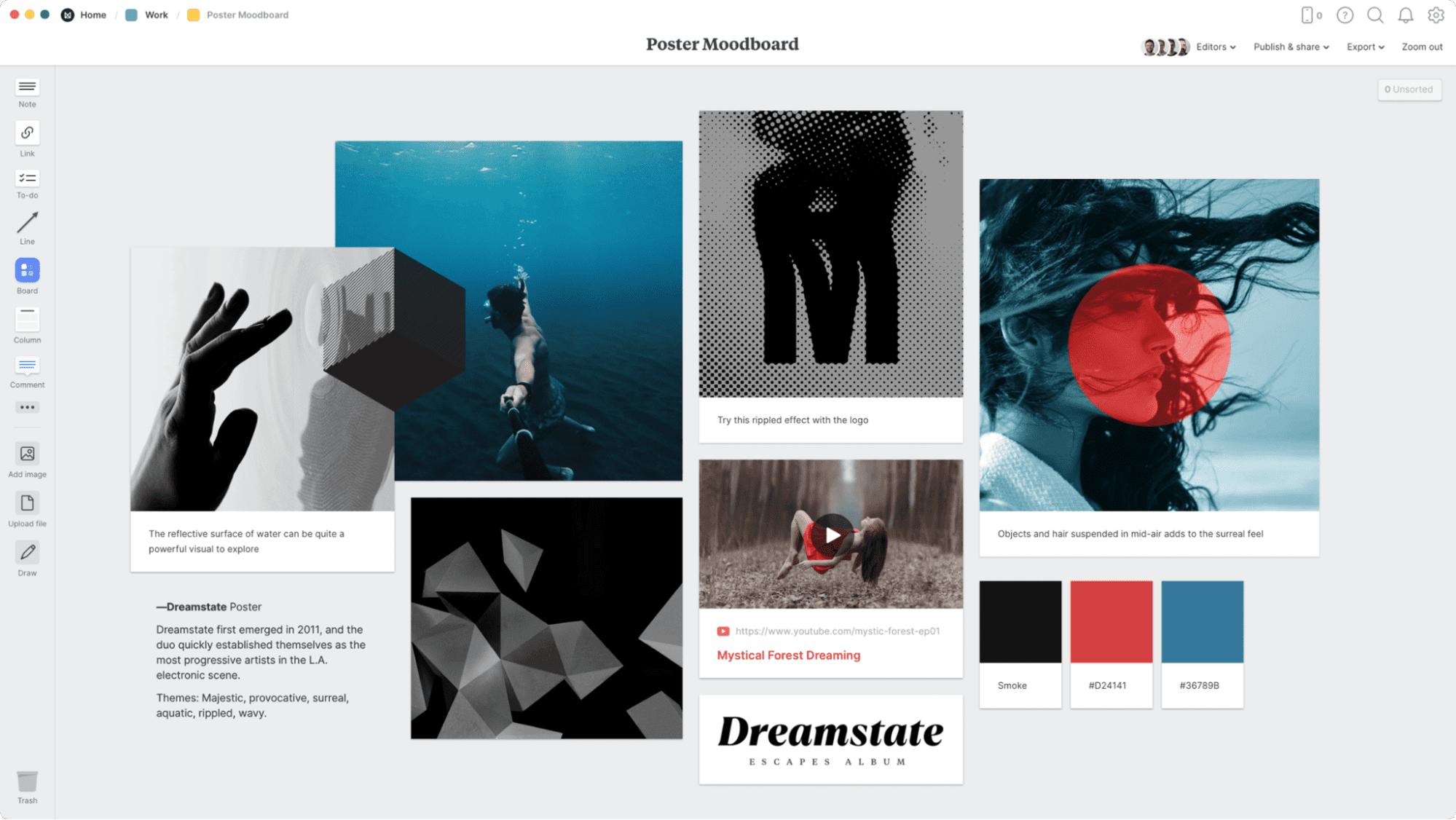 top moodboard software- milanote