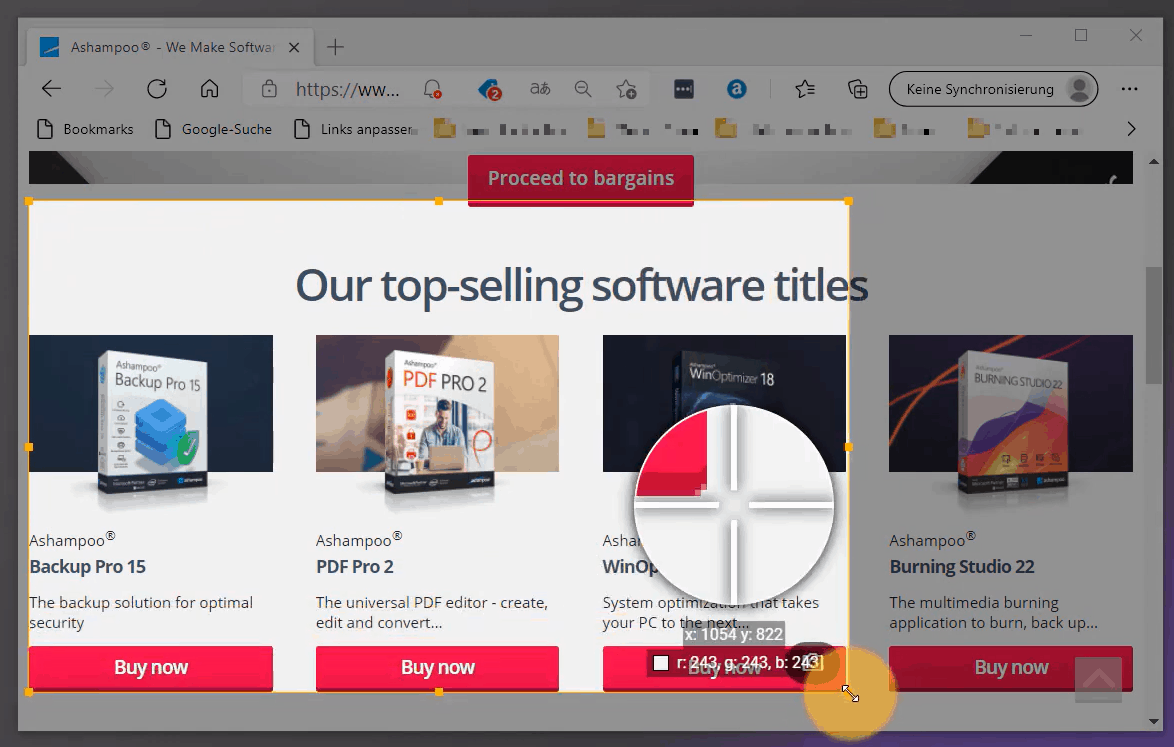Best screen capture software - ashampoo snap 12