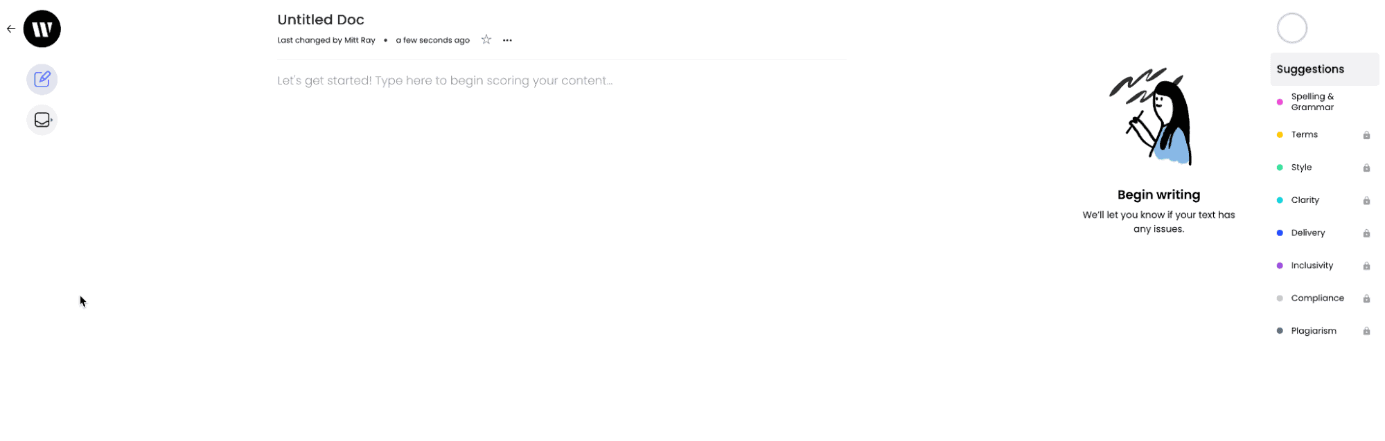 grammarly alternative - Writer