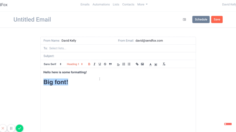 online business tools sendfox