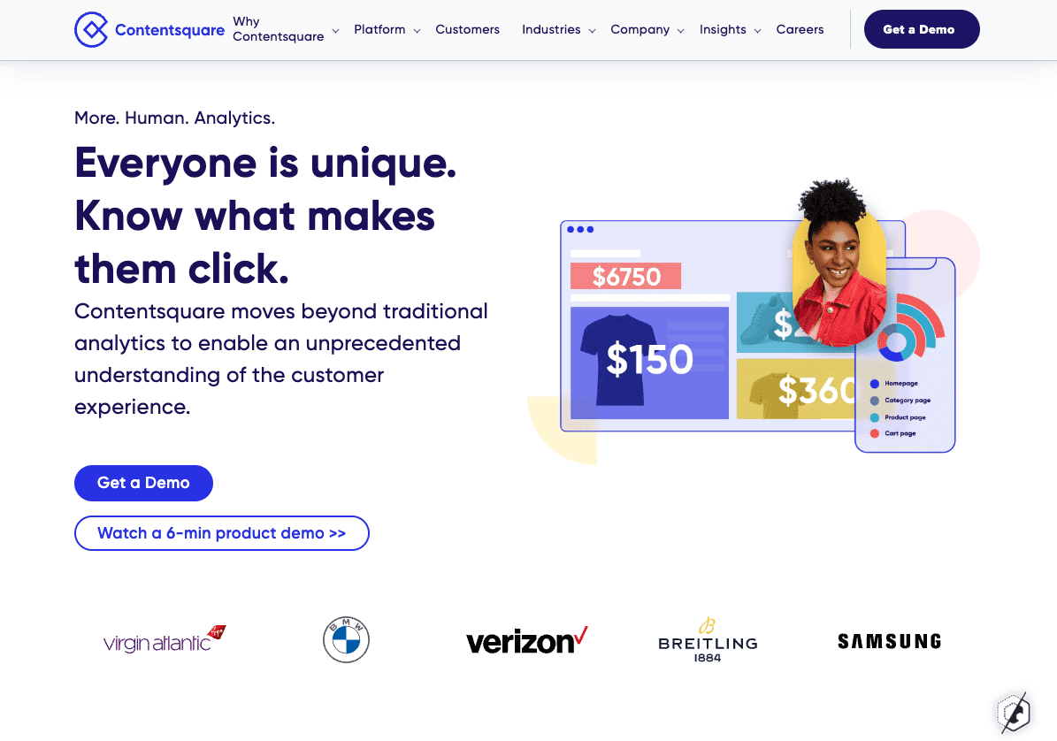 Contentsquare's homepage