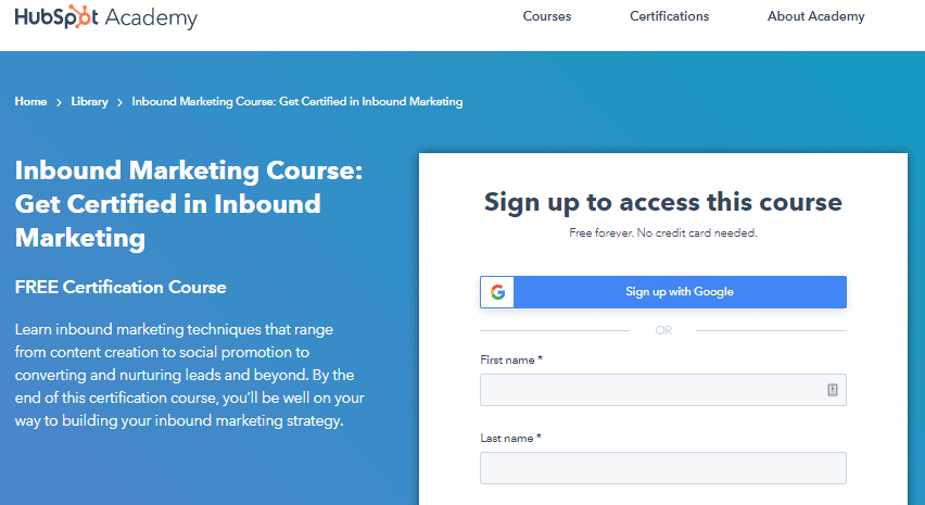 Inbound Marketing Course