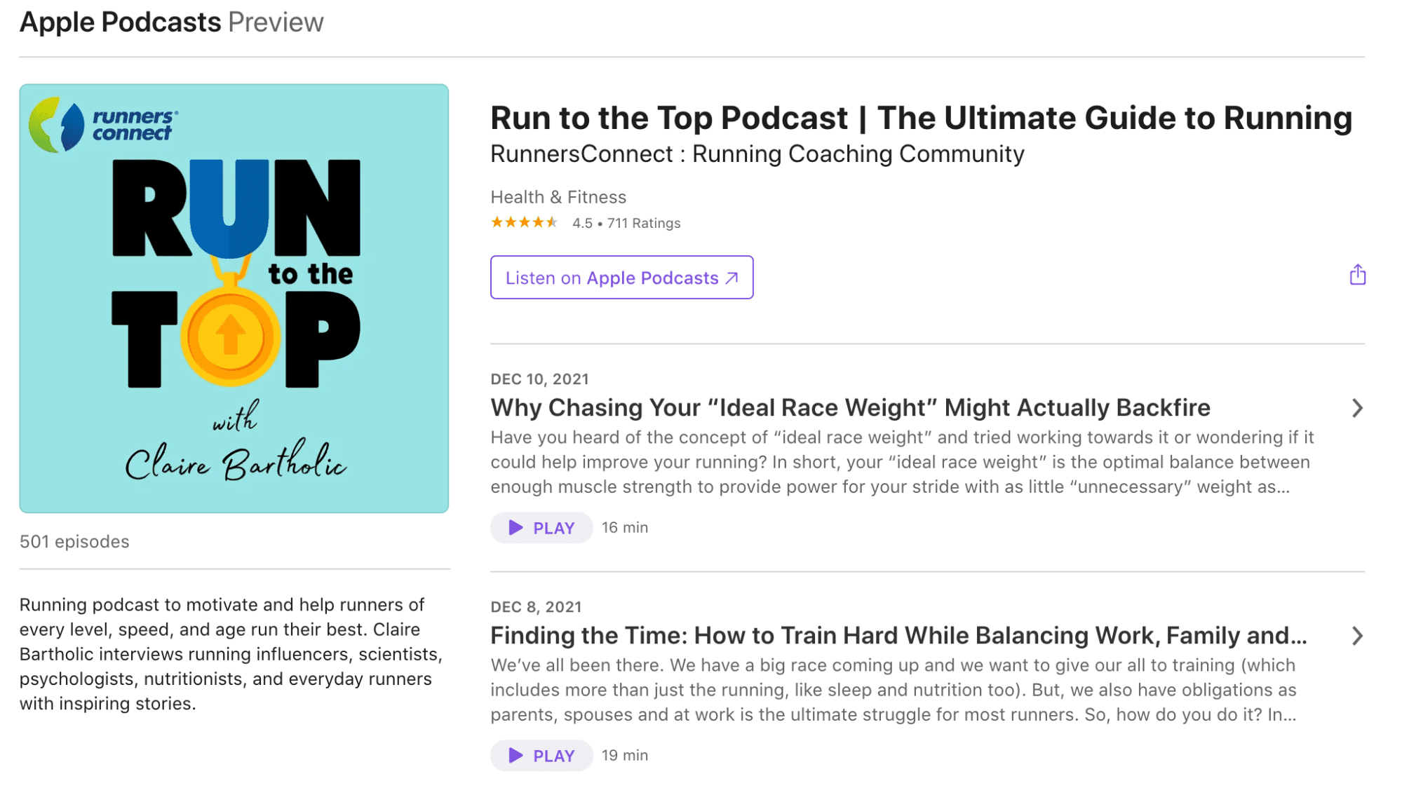 Run to the Top Podcast