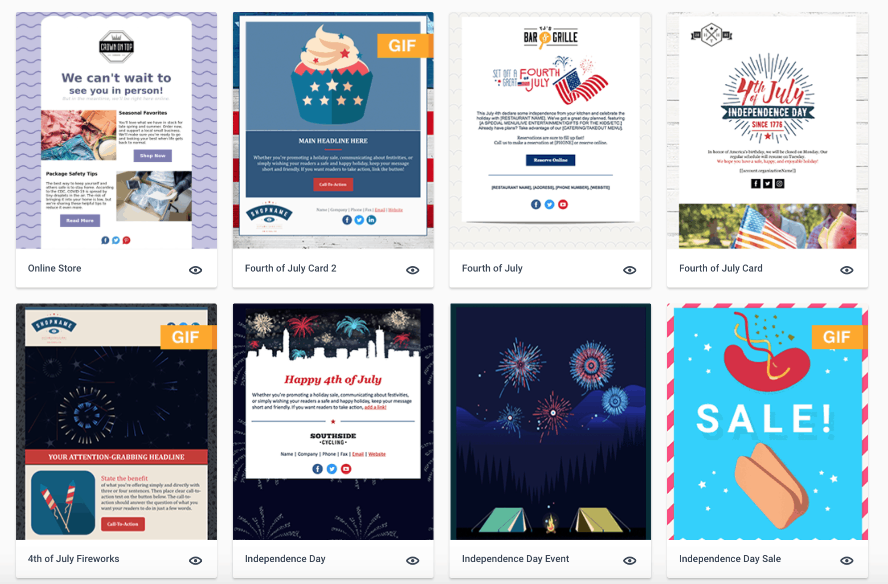 Mailchimp email template design