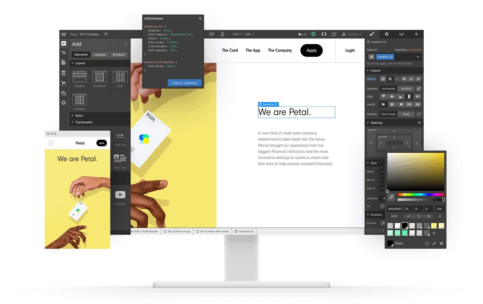 best website builder - webflow