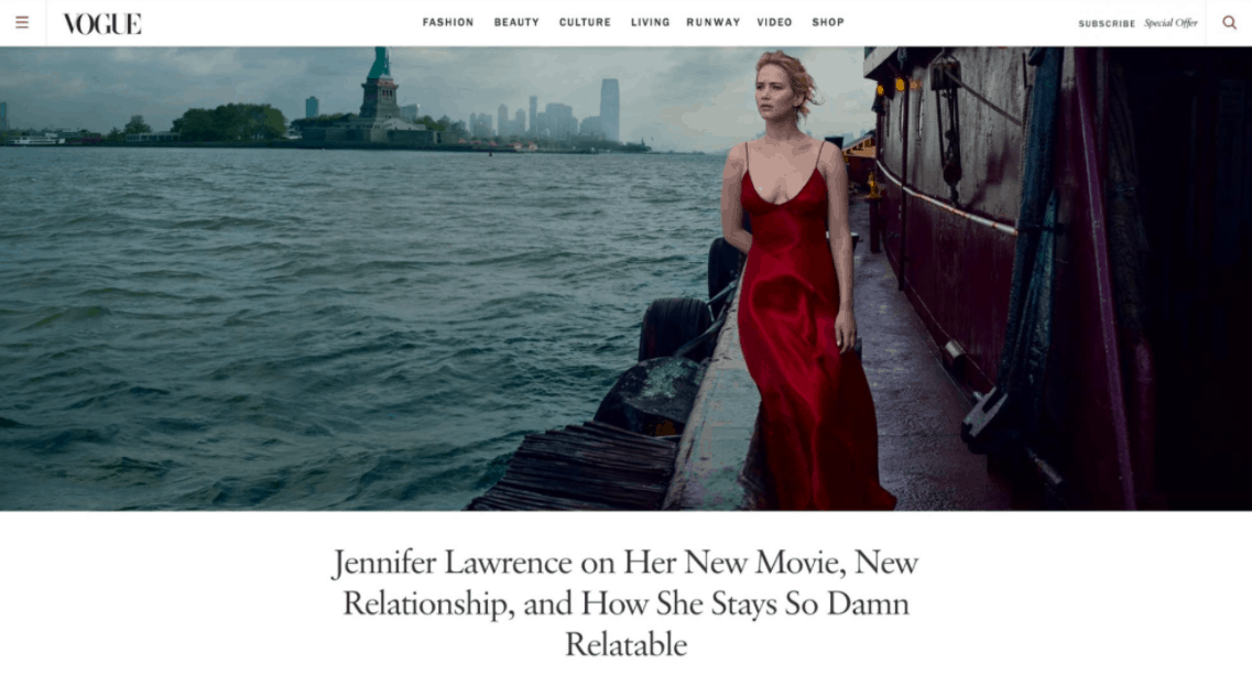  Vogue website