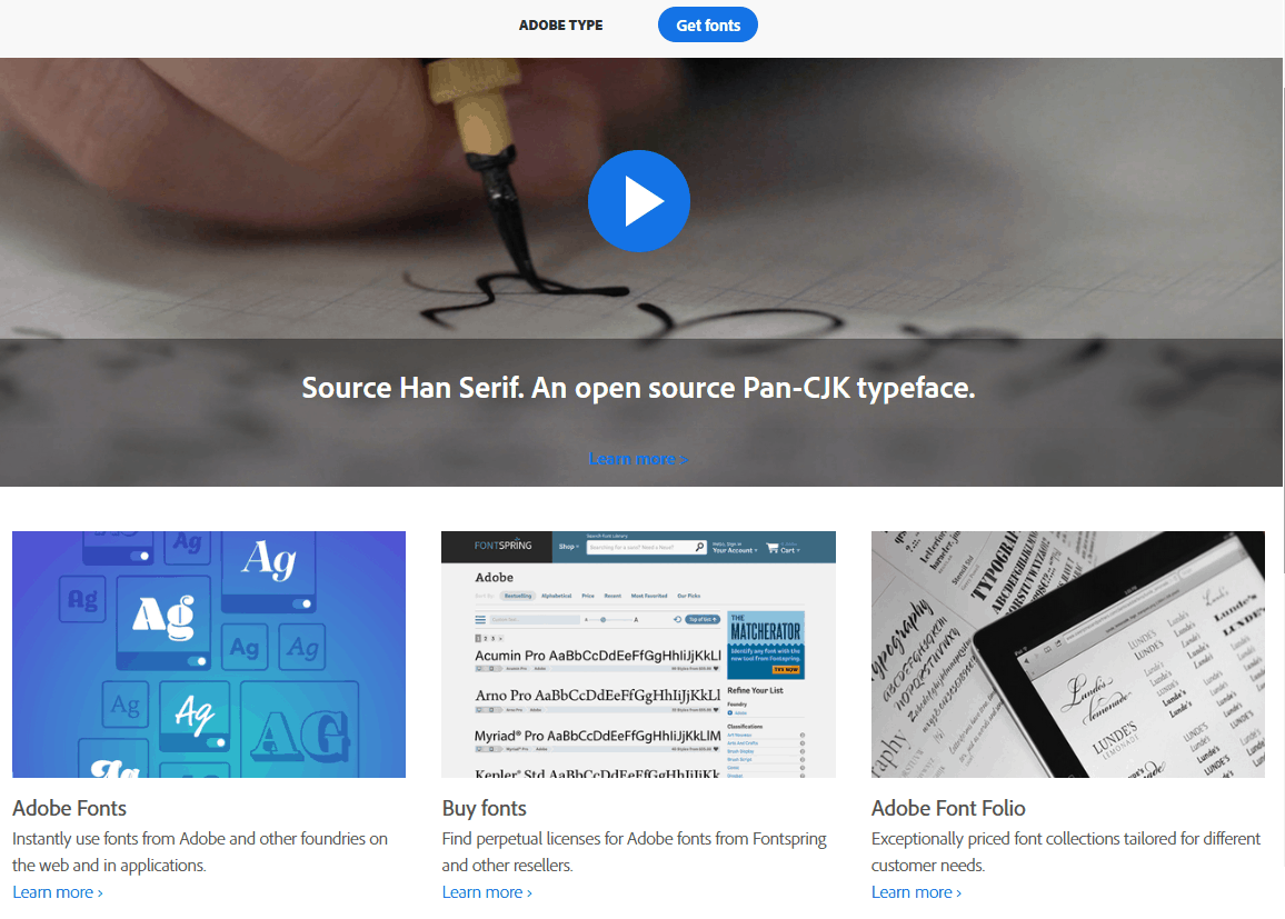 graphic design resources adobe type products