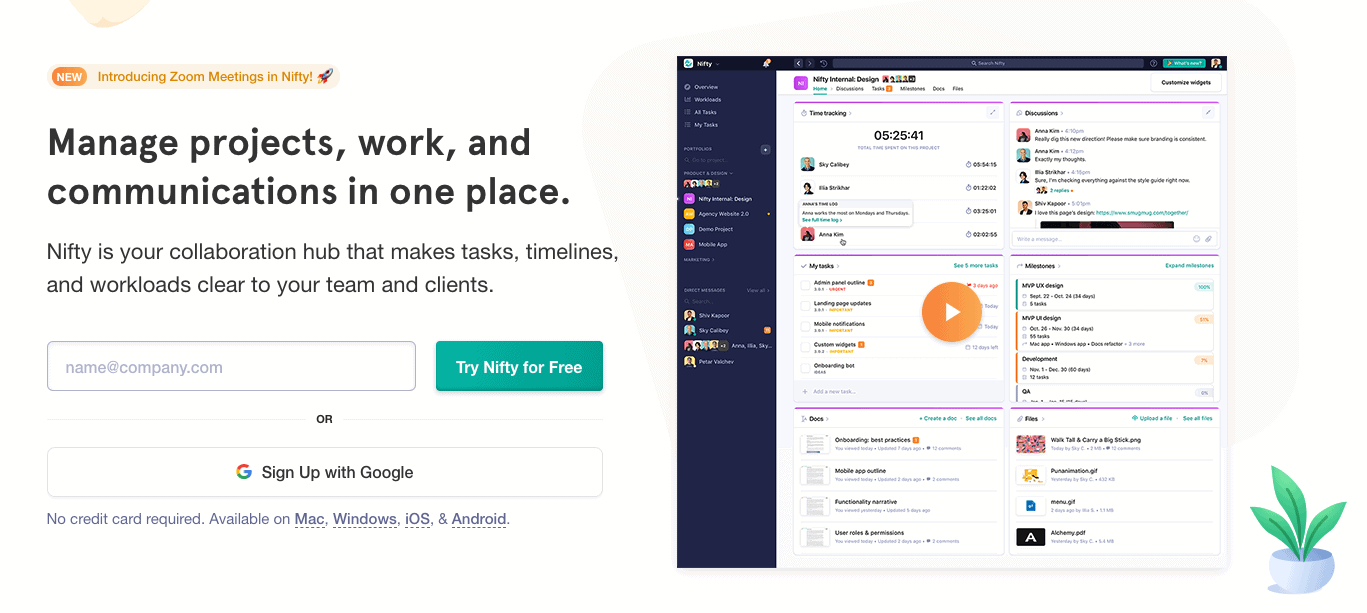 Asana Alternative - Nifty