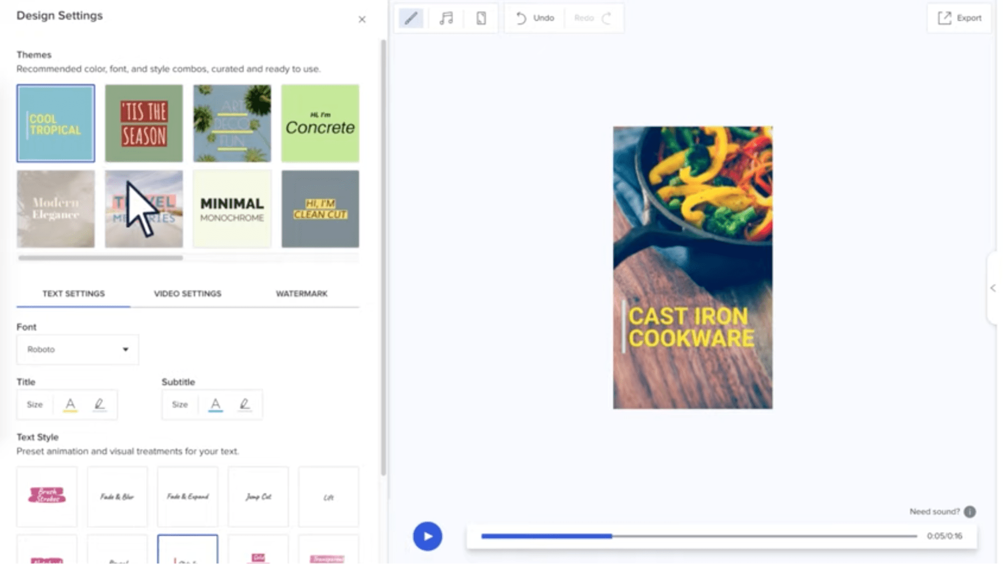 imovie alternative - animoto