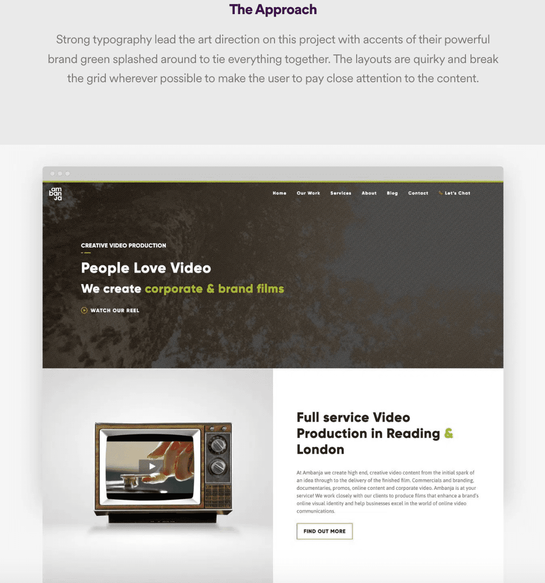 web designer’s portfolio