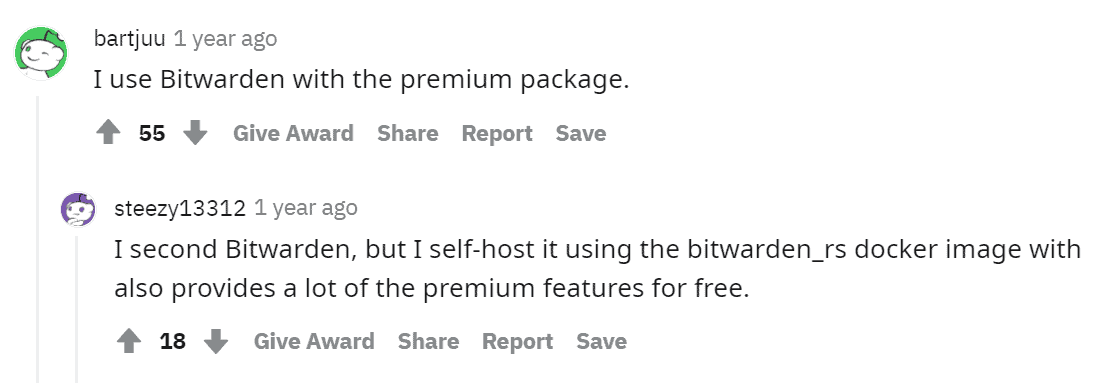 Free password manager - Bitwarden