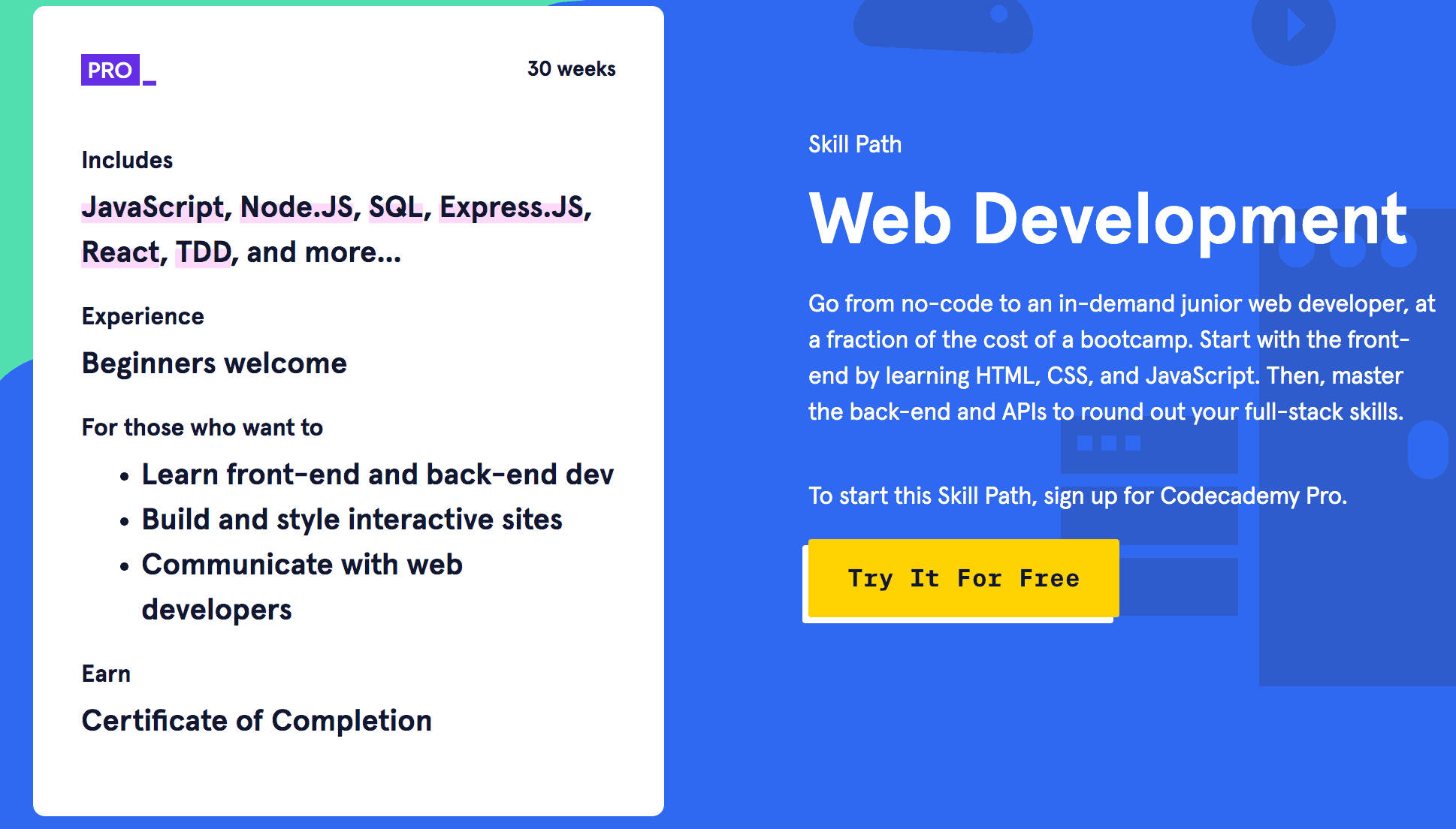 web development course
