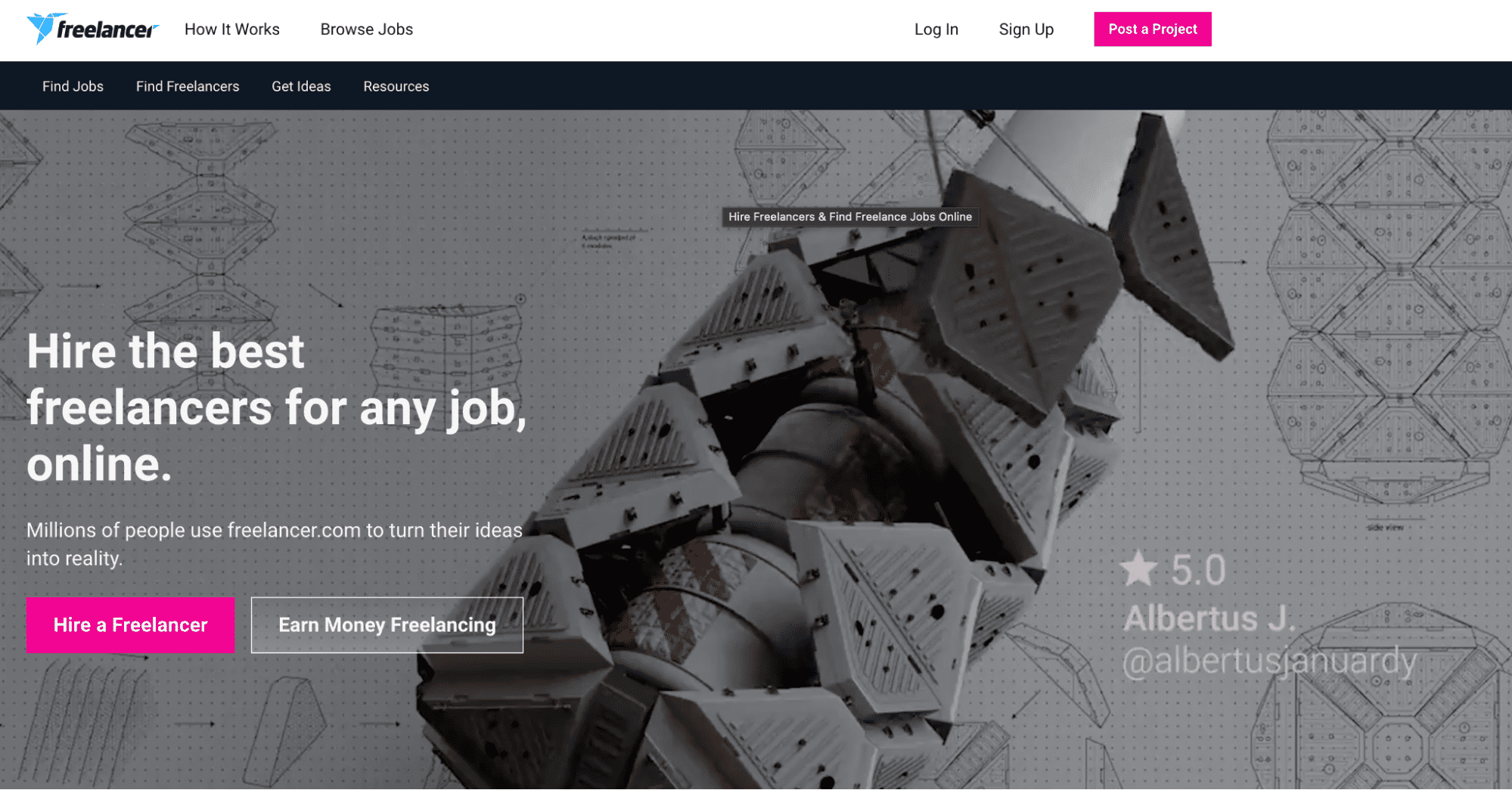 best freelance websites - freelancer.com