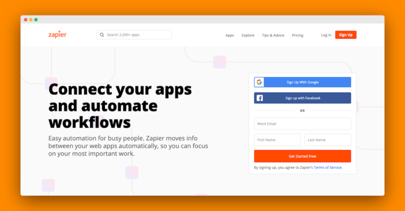 Zapier screenshot
