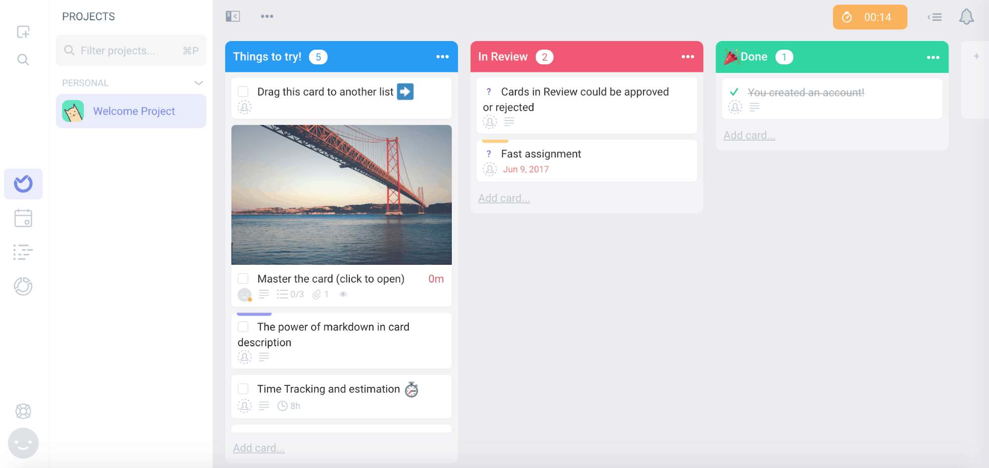 Time management tools - Ora's interface