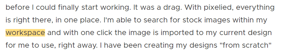 Pixelied review from AppSumo user