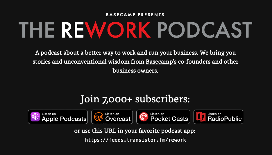 podcast tips rework